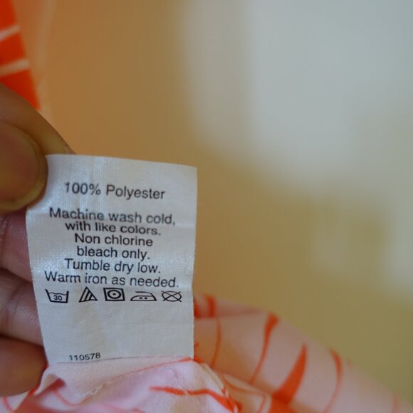 J.Crew Factory orange pink neon floral tulip flutter sleeve top XS 2 - Picture 8 of 14